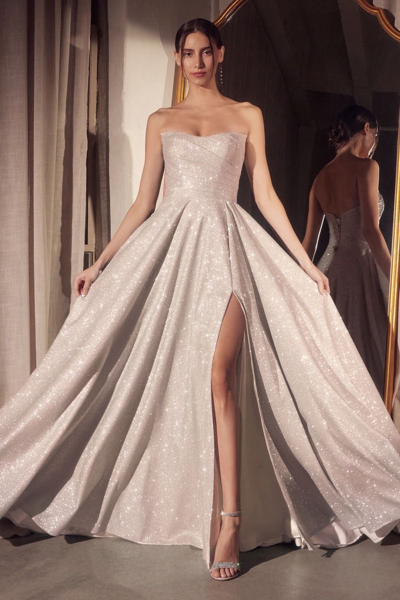 Strapless Scoop Neckline Gown By Amoris T701 - Women Evening Formal Gown - Special Occasion