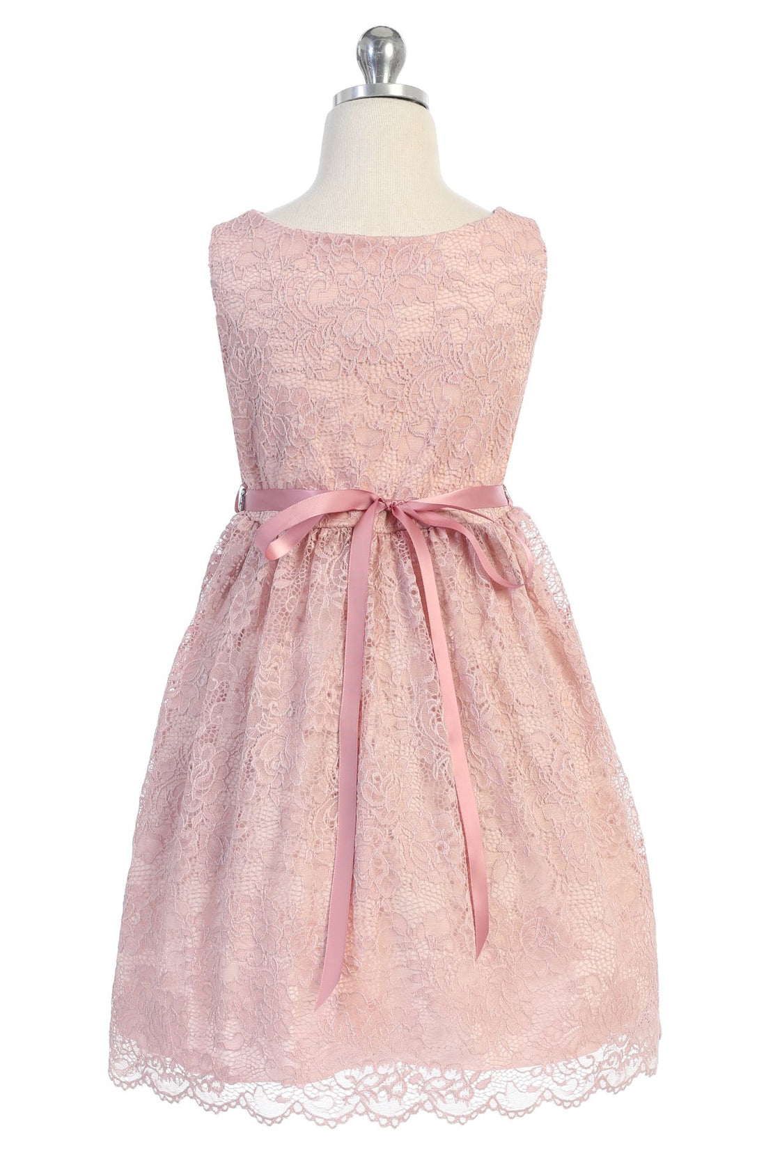 Girl Party Dress with Lace & Rhinestone Detail by AS492 Kids Dream - Formal/Evening Girl Dress