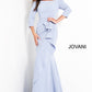 Jovani 00446 Sheath Off The Shoulder Ruched Evening Dress - Special Occasion/Curves