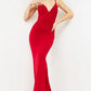 Jovani 00512 Fitted V-Neckline Spaghetti Straps Gown - Special Occasion