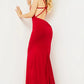 Jovani 00512 Fitted V-Neckline Spaghetti Straps Gown - Special Occasion