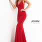 Jovani 00512 Fitted V-Neckline Spaghetti Straps Gown - Special Occasion