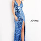 Jovani 02479 Embellished V-Neckline Sexy Dress - Special Occasion