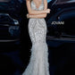 Jovani 02798 Embellished Feather Mermaid Dress - Special Occasion/Curves