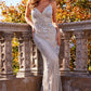 Jovani 05752 Spaghetti Strap V-Neckline Gown - Special Occasion/Curves