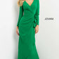 Jovani 06995 Long Sleeve Mermaid Crepe Gown - Special Occasion/Curves