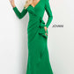 Jovani 06995 Long Sleeve Mermaid Crepe Gown - Special Occasion/Curves