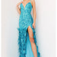 Jovani 08340 Sequin Embellished Sexy High Slit Dress - Special Occasion/Curves