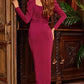 Jovani 09763 Long Sleeve Formal Fitted Evening Dress - Special Occasion/Curves