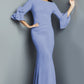 Jovani 09776 Long Sleeve Mermaid Evening Dress - Special Occasion/Curves