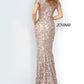 Jovani 1122 Off The Shoulder Sequin Lace Mermaid Dress -Special Occasion/Curves