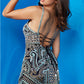 Jovani 22270 Multi V-Neck Beaded Short Dress