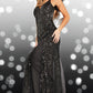 Jovani 22507 Backless V-Neckline Sequin Dress - Special Occasion