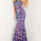 Jovani 22845 Embellished One Shoulder Dress - Special Occasion/Curves