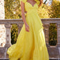 Jovani 23322 Pleated Maxi A-Line Chiffon Dress - Special Occasion