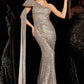 Jovani 23355 Embellished One Shoulder Formal Gown - Special Occasion/Curves