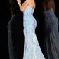 Jovani 23387 Embellished Strapless High Slit Gown - Special Occasion/Curves