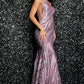 Jovani 24031 Sequin One Shoulder Mermaid Dress - Special Occasion/Curves