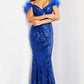 Jovani 26041 Sequin Off The Shoulder Dress - Special Occasion/Curves