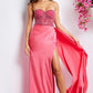 Jovani 26165 Strapless Sweetheart Leg Slit Dress - Special Occasion