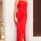 Jovani 26166 Strapless Asymmetric Neckline Dress - Special Occasion