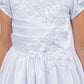 Elegant Satin Cap Sleeve Girl Communion Dress by Cinderella Couture USA AS2911