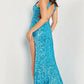 Jovani 37245 Sequin Fitted Halter Neckline Dress - Special Occasion