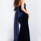 Jovani 37391 Off the shoulder Straight Neck Dress - Special Occasion/Curves