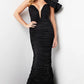 Jovani 38240 One Shoulder Fitted Mermaid Dress - Special Occasion/Curves