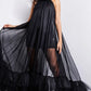 Jovani 38720 High Neck Tulle Sheer Gown - Special Occasion/Curves