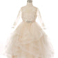 Lace Bodice A-Line Girl Party Dress by Cinderella Couture USA AS5075N