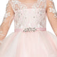 Lace Bodice A-Line Girl Party Dress by Cinderella Couture USA AS5075N