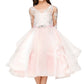 Lace Bodice A-Line Girl Party Dress by Cinderella Couture USA AS5075N