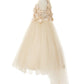 Beautiful 3D Flower Lace Girl Party Dress by Cinderella Couture USA AS5077N