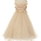 Beautiful 3D Flower Lace Girl Party Dress by Cinderella Couture USA AS5077N
