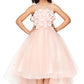 Beautiful 3D Flower Lace Girl Party Dress by Cinderella Couture USA AS5077N
