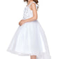 Beautiful 3D Flower Lace Girl Party Dress by Cinderella Couture USA AS5077N