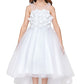 Beautiful 3D Flower Lace Girl Party Dress by Cinderella Couture USA AS5077N