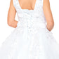 Floral Sequin Tulle Girl Mini Quince by Cinderella Couture USA AS5107