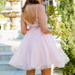 Beautiful Sparkly Tulle A-Line Short Party Dress by Cinderella Couture USA AS5112J