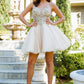 Beautiful Sparkly Tulle A-Line Short Party Dress by Cinderella Couture USA AS5112J