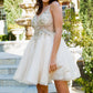 Beautiful Sparkly Tulle A-Line Short Party Dress by Cinderella Couture USA AS5112J