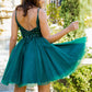 Beautiful Sparkly Tulle A-Line Short Party Dress by Cinderella Couture USA AS5112J