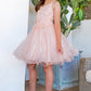 Embroidery Sparkly Tulle A-Line Girl Party Dress by Cinderella Couture USA AS5112