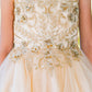 Embroidery Sparkly Tulle A-Line Girl Party Dress by Cinderella Couture USA AS5112