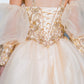 Lace Glitter Puff Sleeve Girl Party Dress by Cinderella Couture USA AS5113