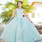 Cinderella Couture USA AS5116 3D Flower Puff Print Mini Quince