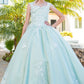 Cinderella Couture USA AS5116 3D Flower Puff Print Mini Quince