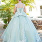 Cinderella Couture USA AS5116 3D Flower Puff Print Mini Quince