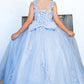 Cinderella Couture USA AS5116 3D Flower Puff Print Mini Quince
